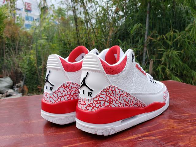 Air Jordan 3  White Red